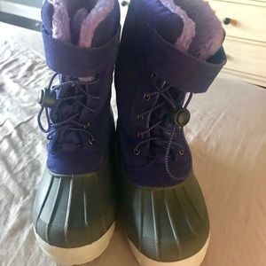 Lands end kids expedition snow boots sz 3